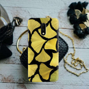 Yellow Leafs Printed Slim Cases and Cover for OnePlus 7