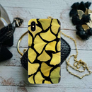 Yellow Leafs Printed Slim Cases and Cover for iPhone XS Max