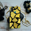 Yellow Leafs Printed Slim Cases and Cover for Galaxy M30S
