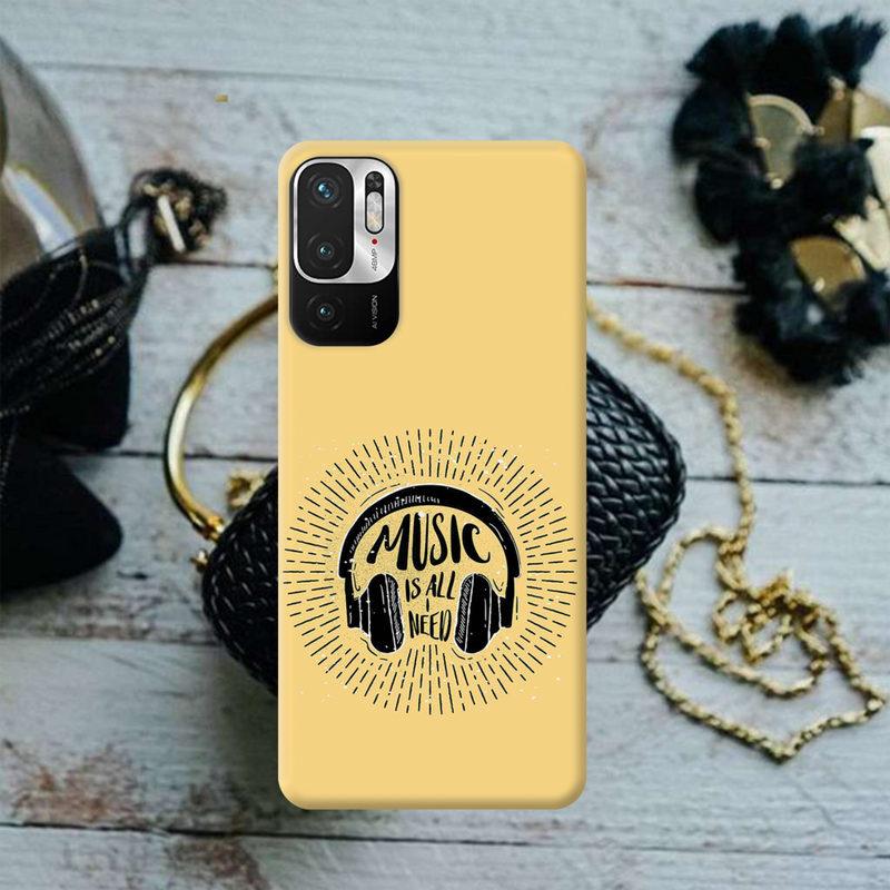 Music is all i need Printed Slim Cases and Cover for Redmi Note 10T