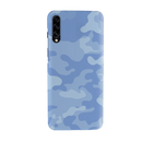 Blue and White Camouflage Printed Slim Cases and Cover for Galaxy A70