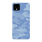 Blue and White Camouflage Printed Slim Cases and Cover for Pixel 4