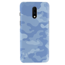 Blue and White Camouflage Printed Slim Cases and Cover for OnePlus 7