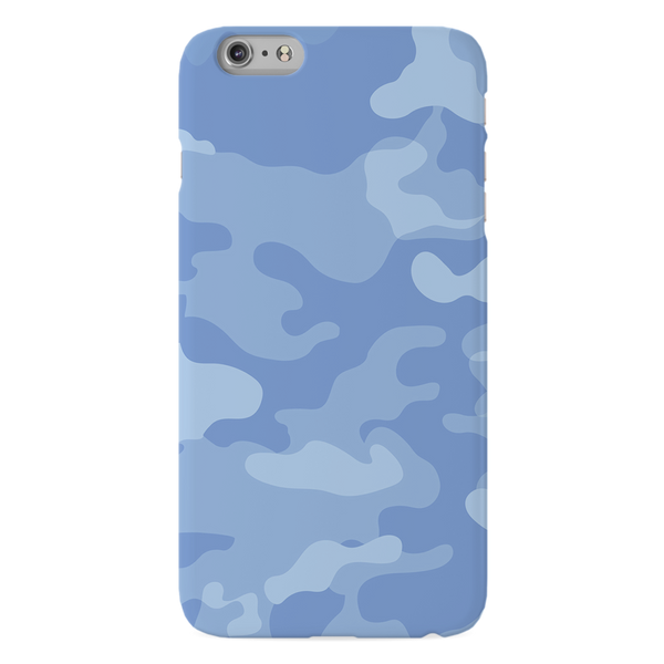 Blue and White Camouflage Printed Slim Cases and Cover for iPhone 6 Plus