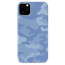 Blue and White Camouflage Printed Slim Cases and Cover for iPhone 11 Pro