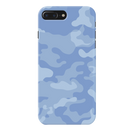 Blue and White Camouflage Printed Slim Cases and Cover for iPhone 8 Plus