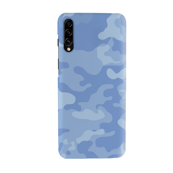 Blue and White Camouflage Printed Slim Cases and Cover for Galaxy A50