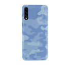 Blue and White Camouflage Printed Slim Cases and Cover for Galaxy A30S