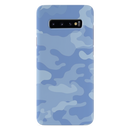 Blue and White Camouflage Printed Slim Cases and Cover for Galaxy S10 Plus