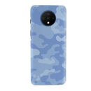 Blue and White Camouflage Printed Slim Cases and Cover for OnePlus 7T