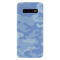 Blue and White Camouflage Printed Slim Cases and Cover for Galaxy S10