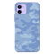Blue and White Camouflage Printed Slim Cases and Cover for iPhone 12 Mini