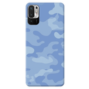 Blue and White Camouflage Printed Slim Cases and Cover for Redmi Note 10T