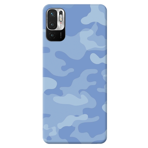 Blue and White Camouflage Printed Slim Cases and Cover for Redmi Note 10T