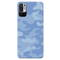 Blue and White Camouflage Printed Slim Cases and Cover for Redmi Note 10T