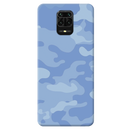 Blue and White Camouflage Printed Slim Cases and Cover for Redmi Note 9 Pro Max
