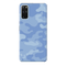 Blue and White Camouflage Printed Slim Cases and Cover for Galaxy S20