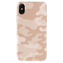 Cream and White Camouflage Printed Slim Cases and Cover for iPhone X