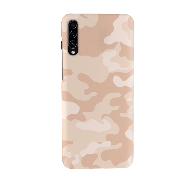 Cream and White Camouflage Printed Slim Cases and Cover for Galaxy A30S