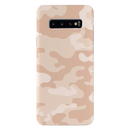 Cream and White Camouflage Printed Slim Cases and Cover for Galaxy S10 Plus