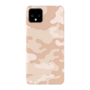 Cream and White Camouflage Printed Slim Cases and Cover for Pixel 4 XL