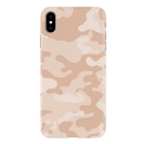 Cream and White Camouflage Printed Slim Cases and Cover for iPhone XS Max