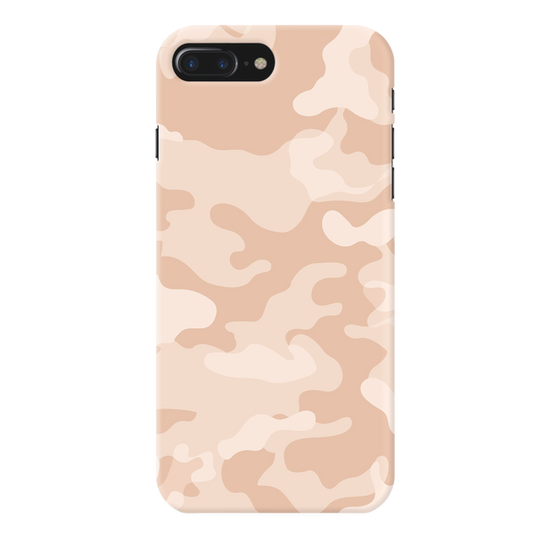 Cream and White Camouflage Printed Slim Cases and Cover for iPhone 7 Plus