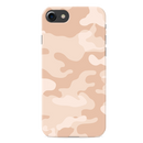 Cream and White Camouflage Printed Slim Cases and Cover for iPhone 8