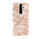Cream and White Camouflage Printed Slim Cases and Cover for Redmi Note 8 Pro