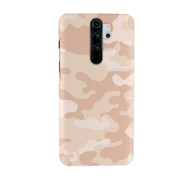 Cream and White Camouflage Printed Slim Cases and Cover for Redmi Note 8 Pro