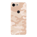 Cream and White Camouflage Printed Slim Cases and Cover for Pixel 3 XL