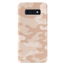 Cream and White Camouflage Printed Slim Cases and Cover for Galaxy S10E
