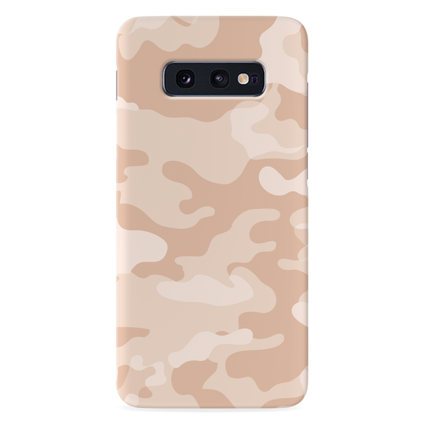 Cream and White Camouflage Printed Slim Cases and Cover for Galaxy S10E