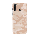 Cream and White Camouflage Printed Slim Cases and Cover for Redmi Note 8