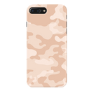 Cream and White Camouflage Printed Slim Cases and Cover for iPhone 8 Plus