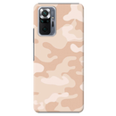 Cream and White Camouflage Printed Slim Cases and Cover for Redmi Note 10 Pro