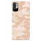 Cream and White Camouflage Printed Slim Cases and Cover for Redmi Note 10T