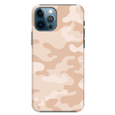 Cream and White Camouflage Printed Slim Cases and Cover for iPhone 12 Pro Max