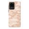 Cream and White Camouflage Printed Slim Cases and Cover for Galaxy S20 Ultra