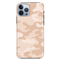 Cream and White Camouflage Printed Slim Cases and Cover for iPhone 13 Pro