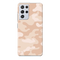 Cream and White Camouflage Printed Slim Cases and Cover for Galaxy S21 Ultra