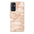 Cream and White Camouflage Printed Slim Cases and Cover for OnePlus 9 Pro
