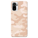 Cream and White Camouflage Printed Slim Cases and Cover for Redmi Note 10