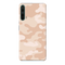 Cream and White Camouflage Printed Slim Cases and Cover for OnePlus Nord CE 5G