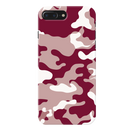 Maroon and White Camouflage Printed Slim Cases and Cover for iPhone 8 Plus