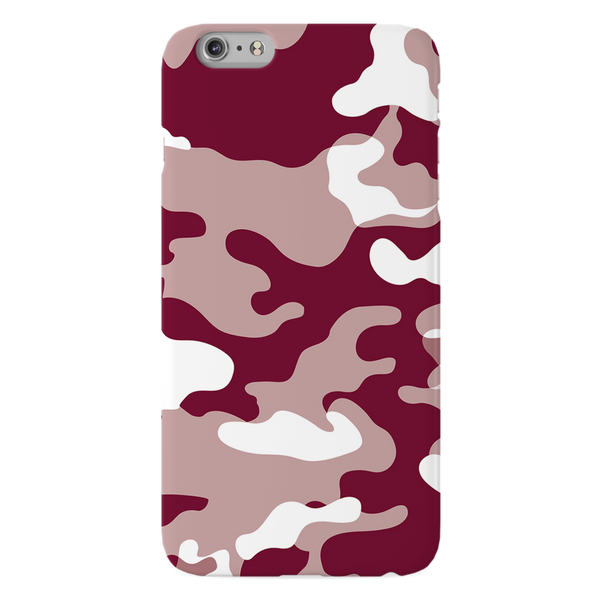Maroon and White Camouflage Printed Slim Cases and Cover for iPhone 6 Plus
