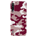 Maroon and White Camouflage Printed Slim Cases and Cover for Redmi A3
