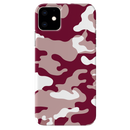 Maroon and White Camouflage Printed Slim Cases and Cover for iPhone 11