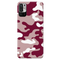Maroon and White Camouflage Printed Slim Cases and Cover for Redmi Note 10T