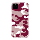 Maroon and White Camouflage Printed Slim Cases and Cover for Pixel 4A